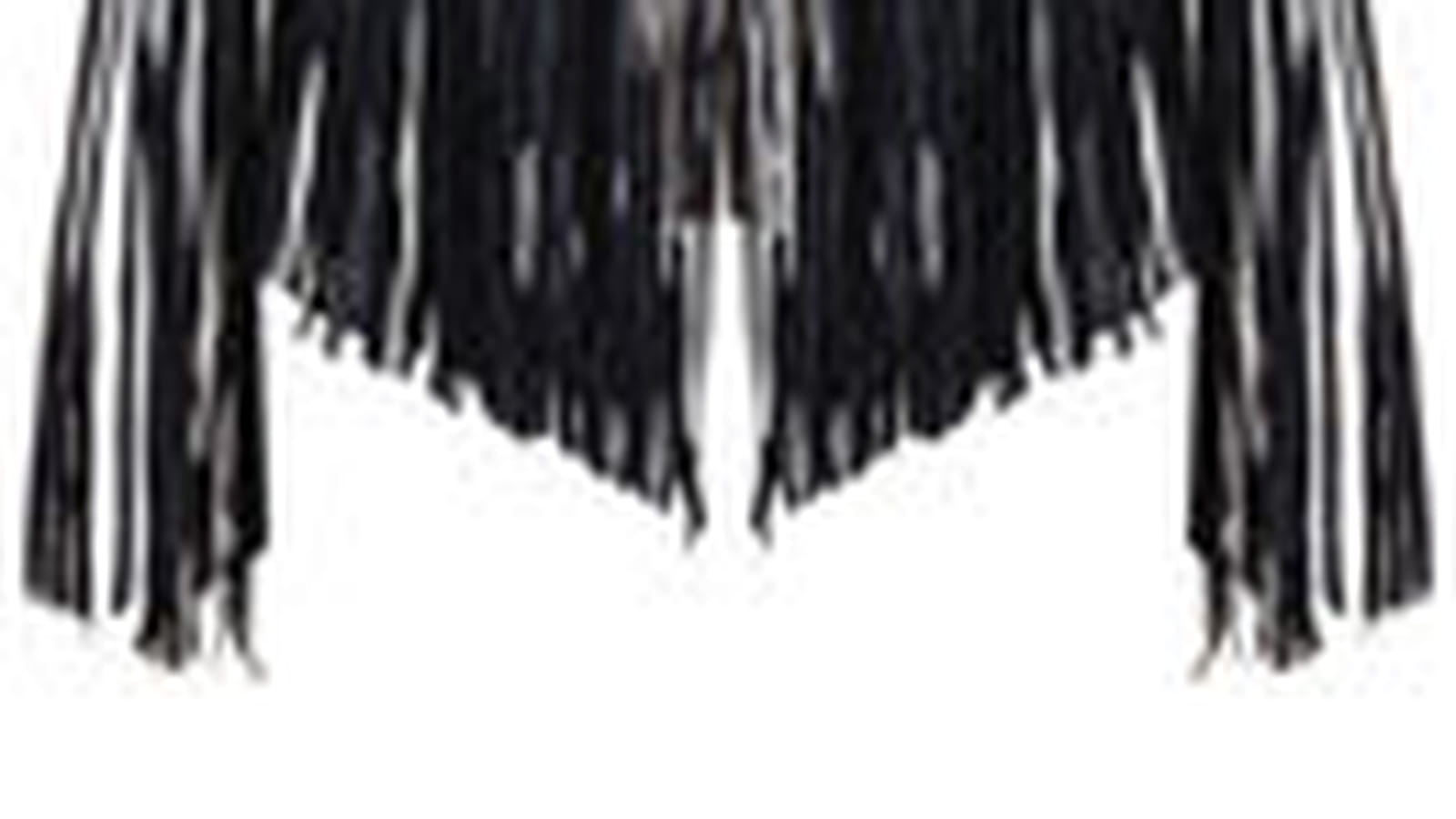 Veste cuir frange Kate Moss et Topshop