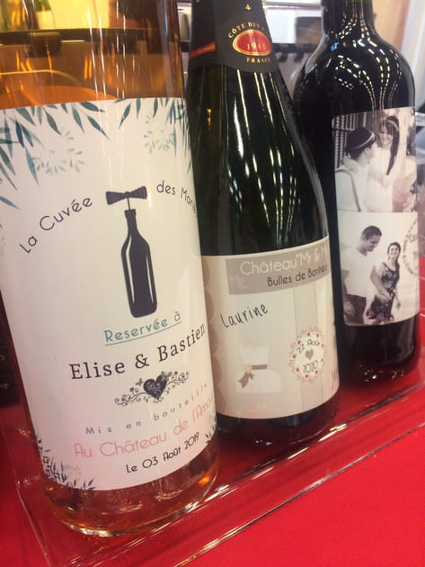 Des bouteilles de vins personnalisées
