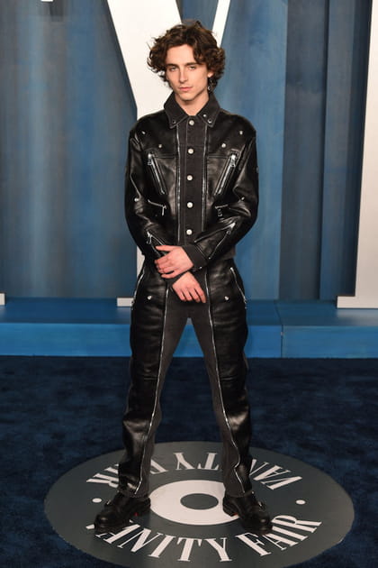 Timoth&eacute;e Chalamet en ensemble Alexander McQueen