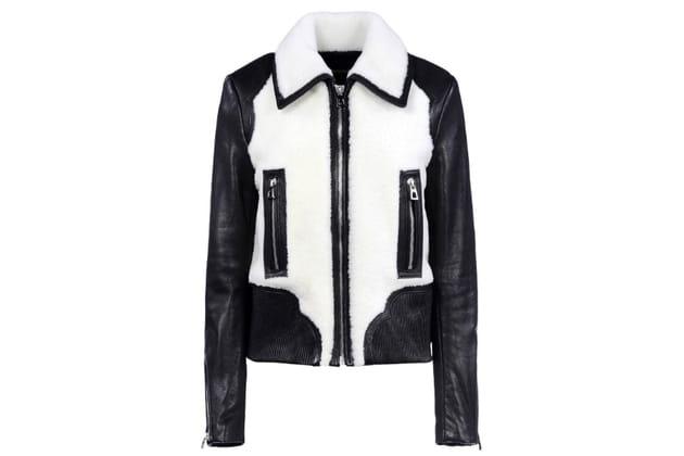 Blouson noir et blanc Barbara Bui