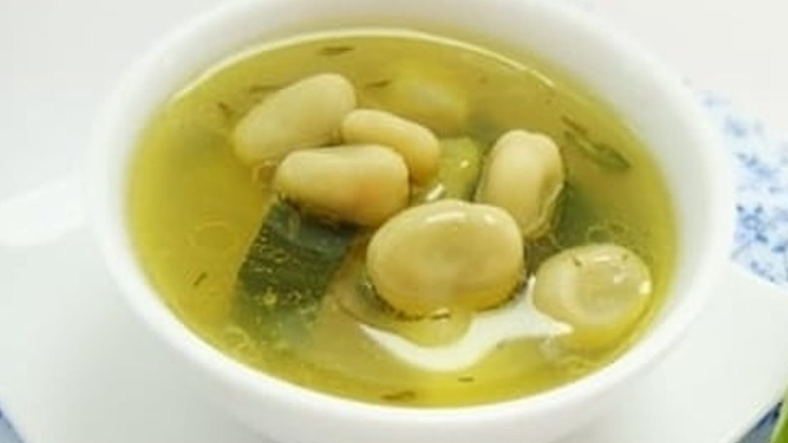 Bouillon gingembre citron et fèves