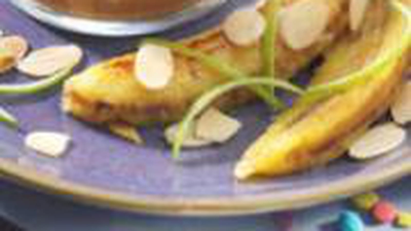 Verrine de caramel et sa banane caramélisée