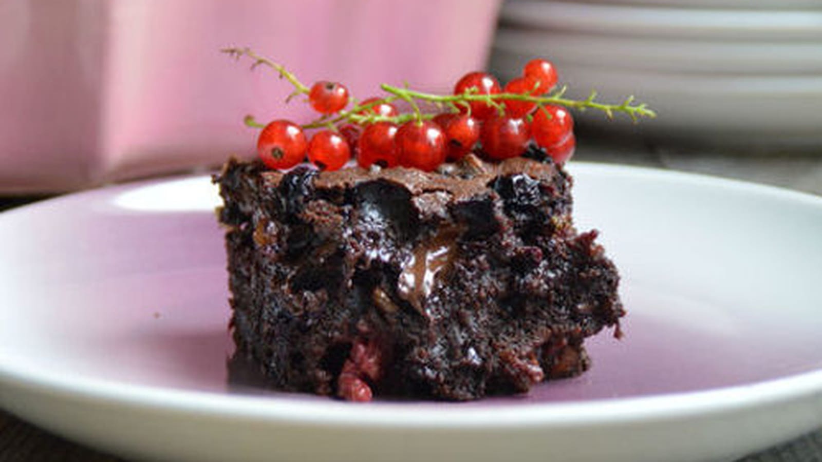 Brownie aux fruits rouges