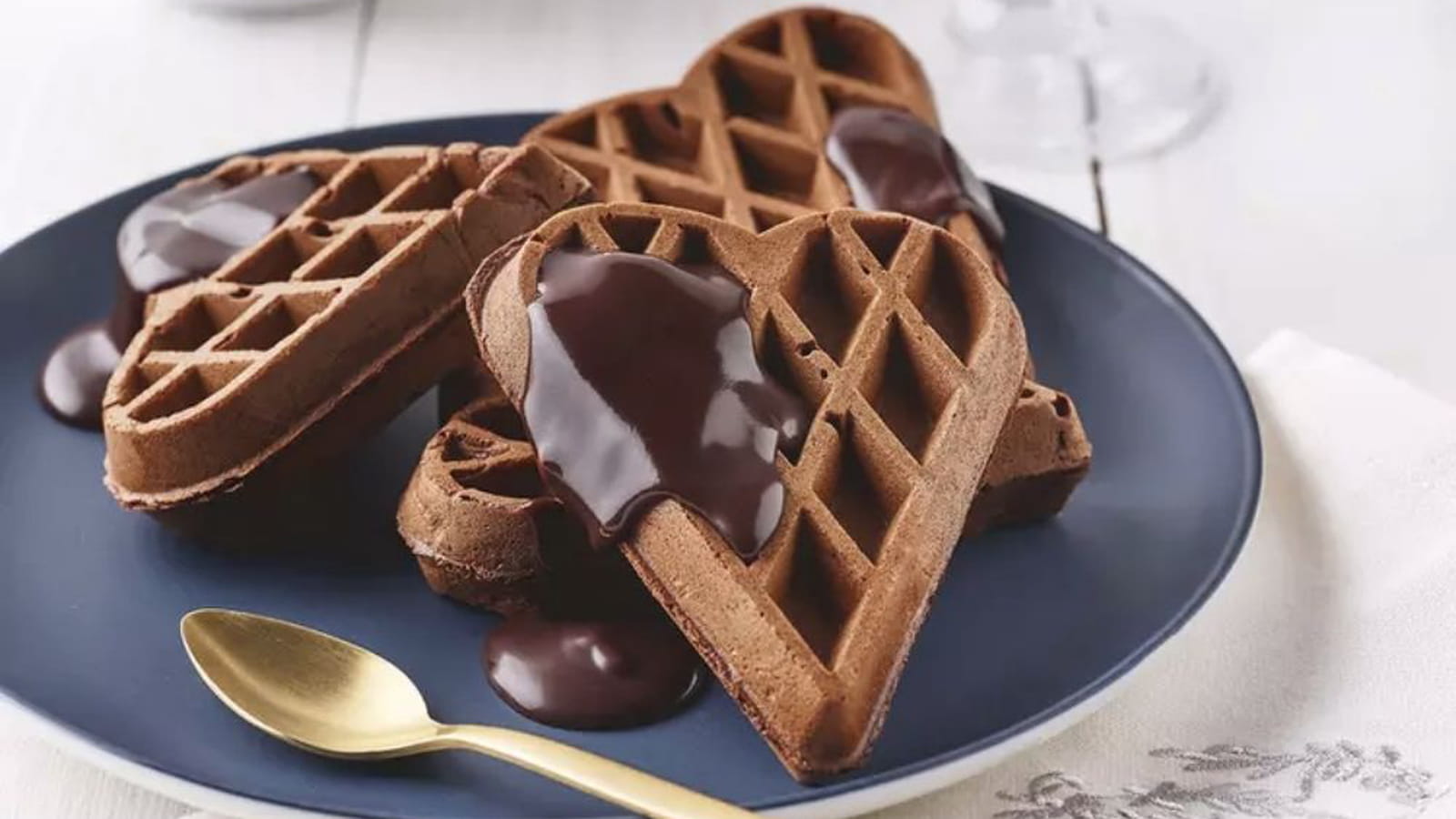 Gaufre cœur tout choco