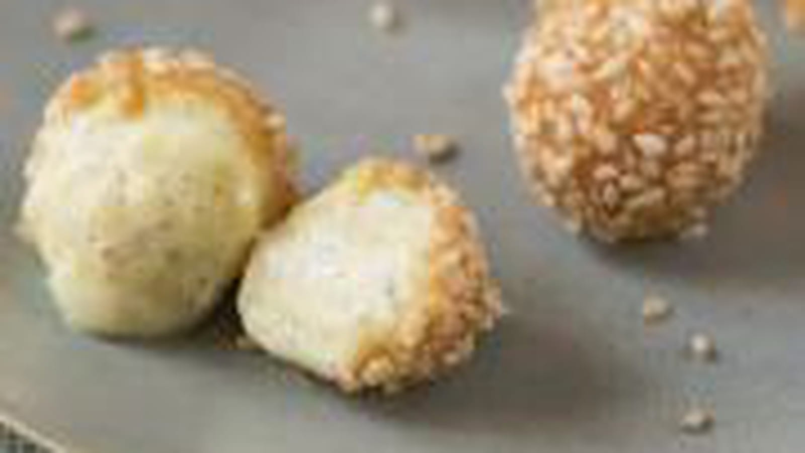 Croquettes de chou fondantes vanille-sésame