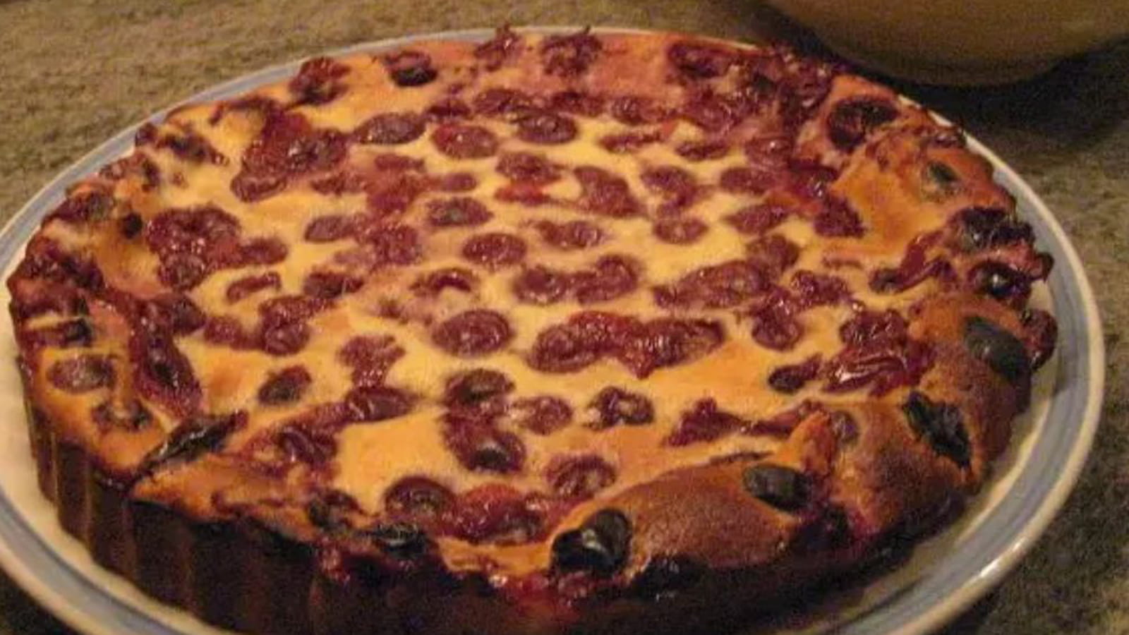 Clafoutis aux cerises avec Maïzena