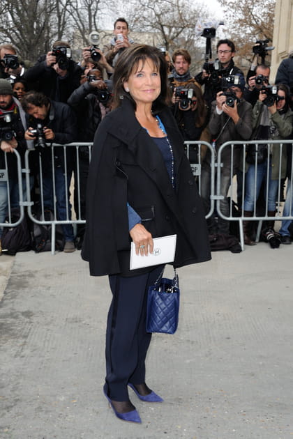 Anne Sinclair au défilé Chanel