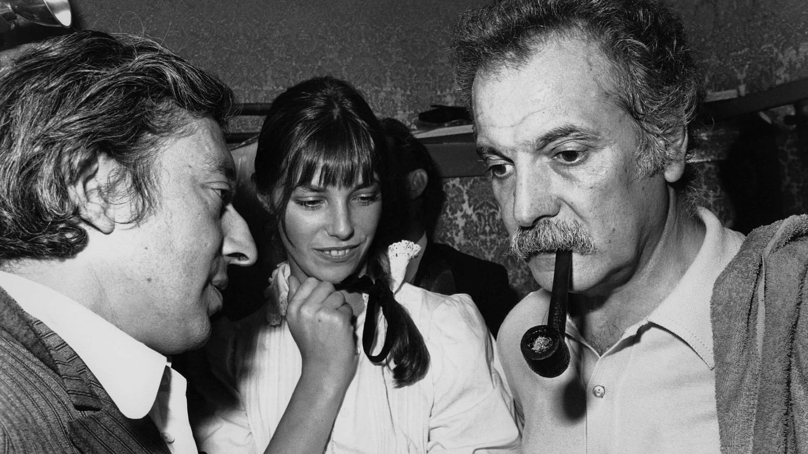 Serge Gainsbourg, Jane Birkin et Georges Brassens