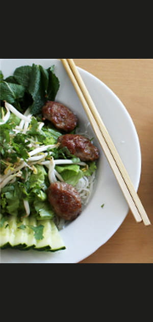 Salade de boulette, Bun cha
