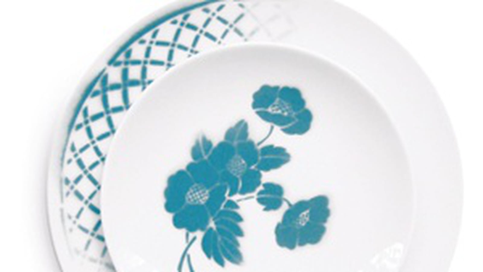 Assiettes Marguerite de Pied de poule