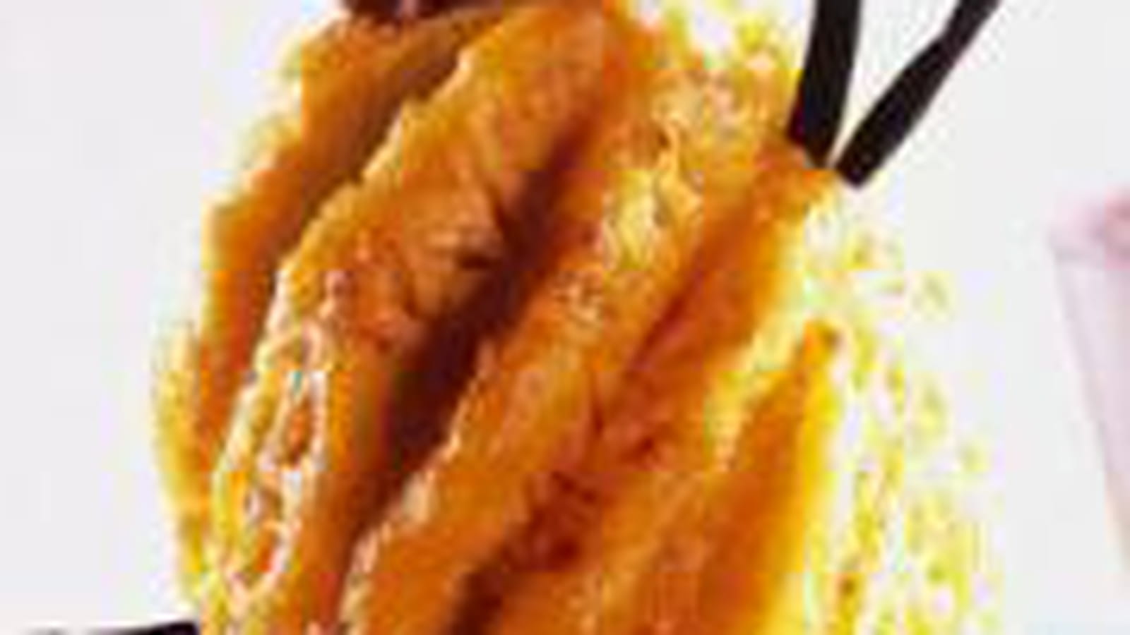 Ananas rôti au caramel de bière