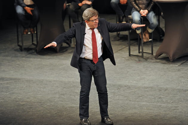 Jean-Luc M&eacute;lenchon plane