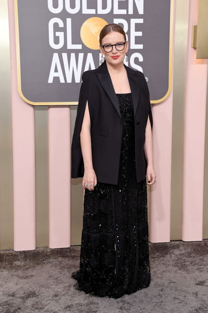 Sarah Polley en robe noire Valentino