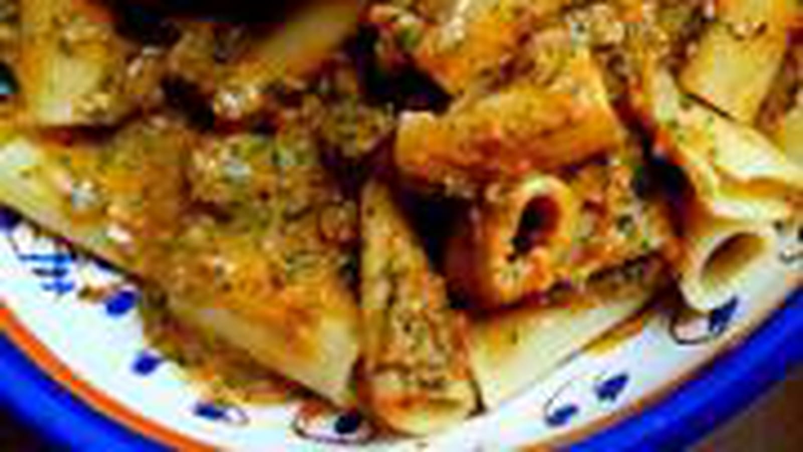 Rigatoni au pesto sicilien