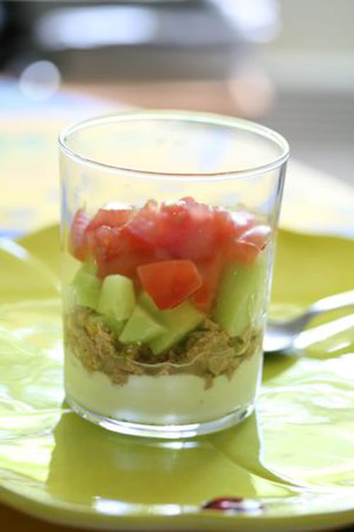 Verrine de thon à la faisselle