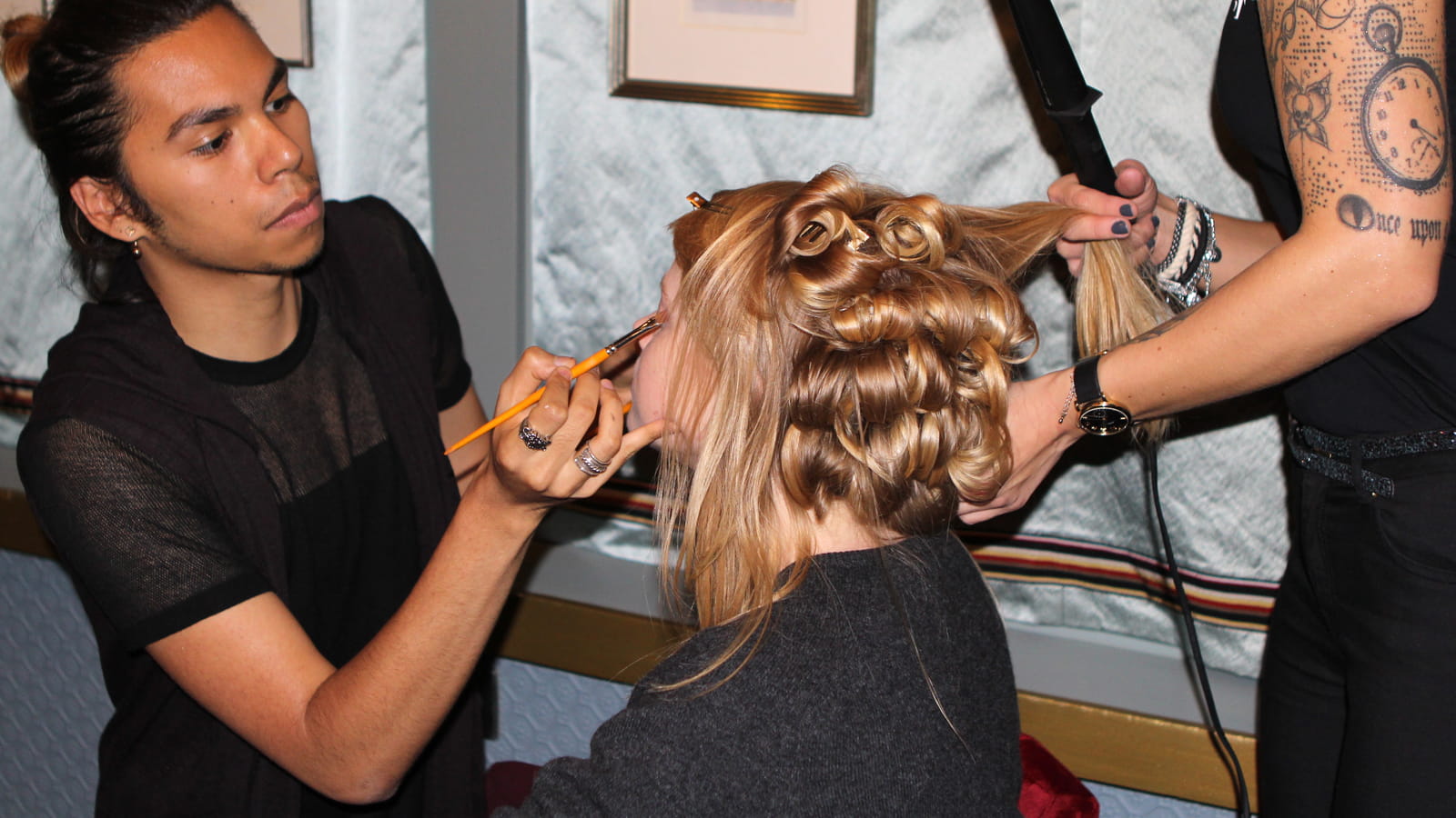 Essai make-up et coiffure