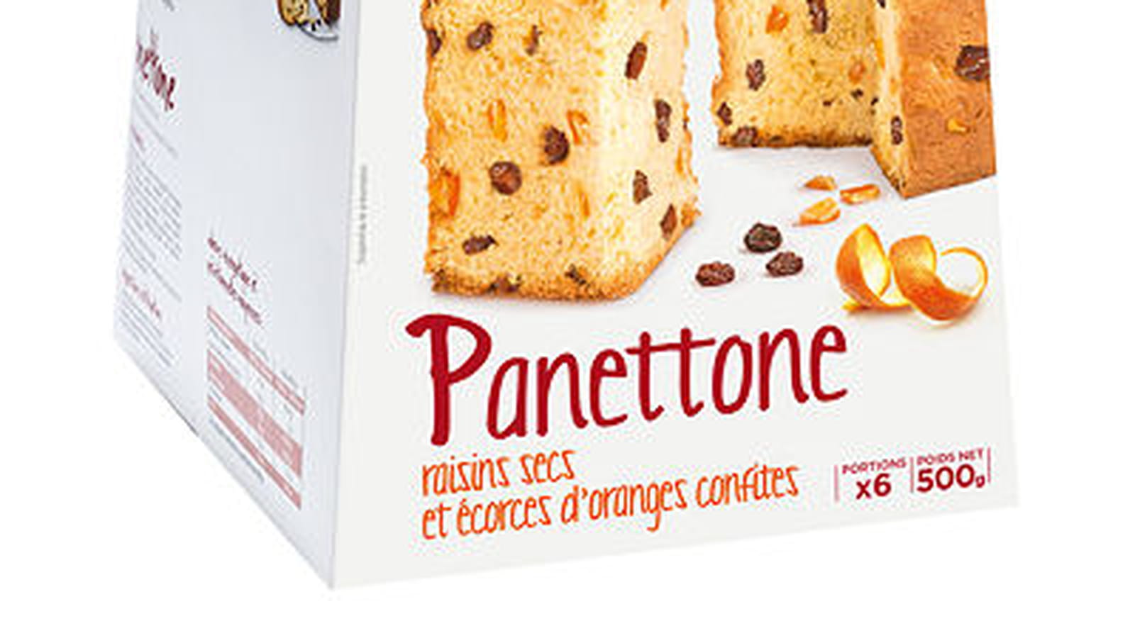 Panettone aux raisins secs et écorces d'oranges confites de Franprix 