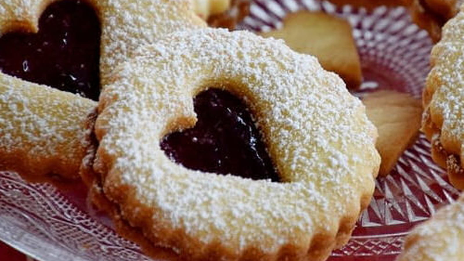 Sablés garnis de gelée de mûres
