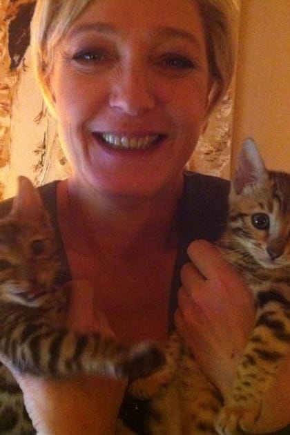 Marine Le Pen et ses compagnons