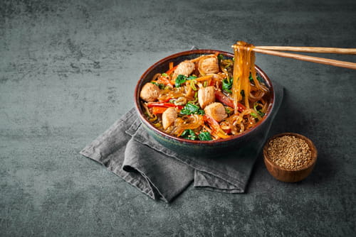 Japchae aux légumes