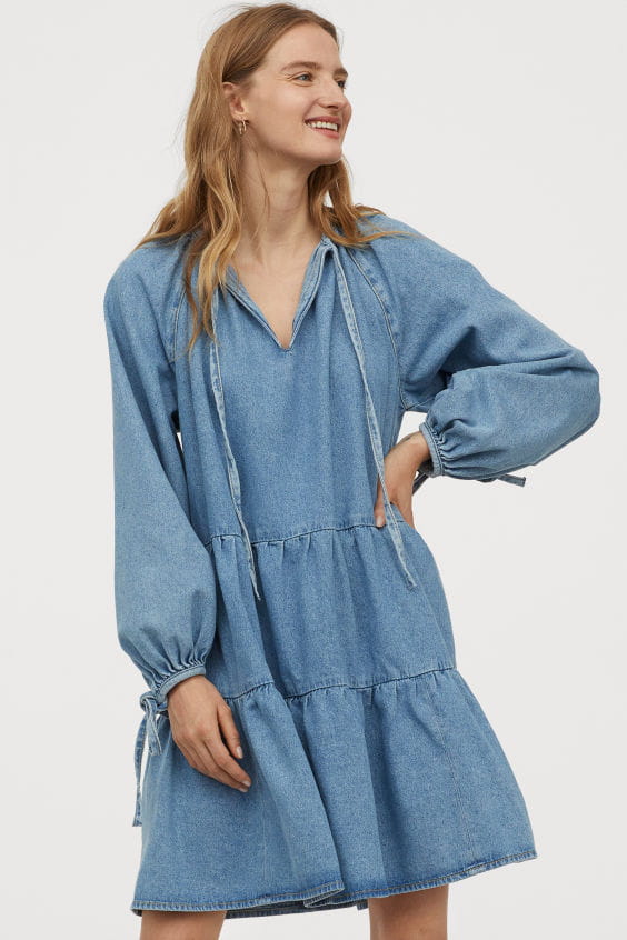 Robe denim large de H&M