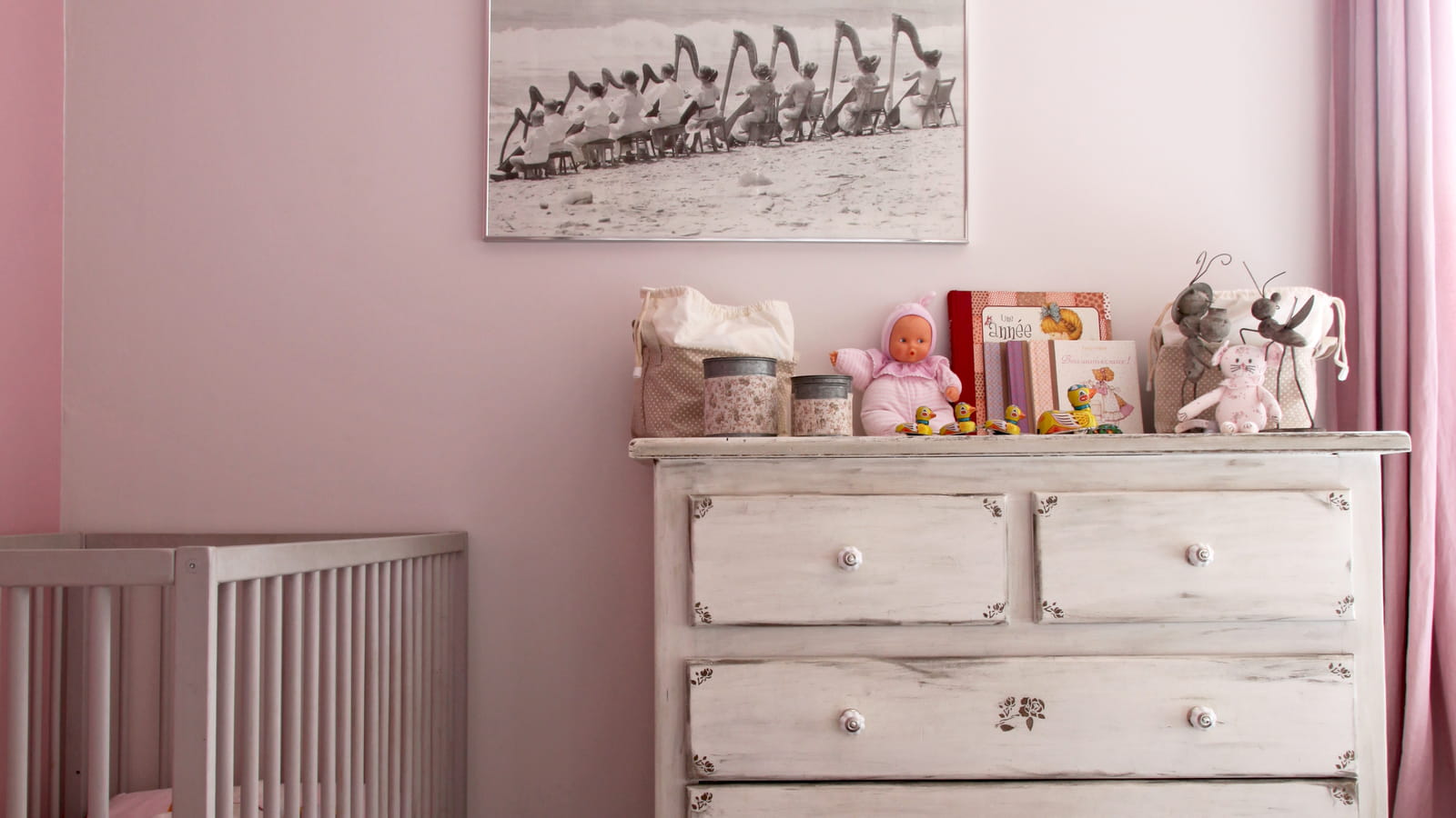 Chambre total look rose