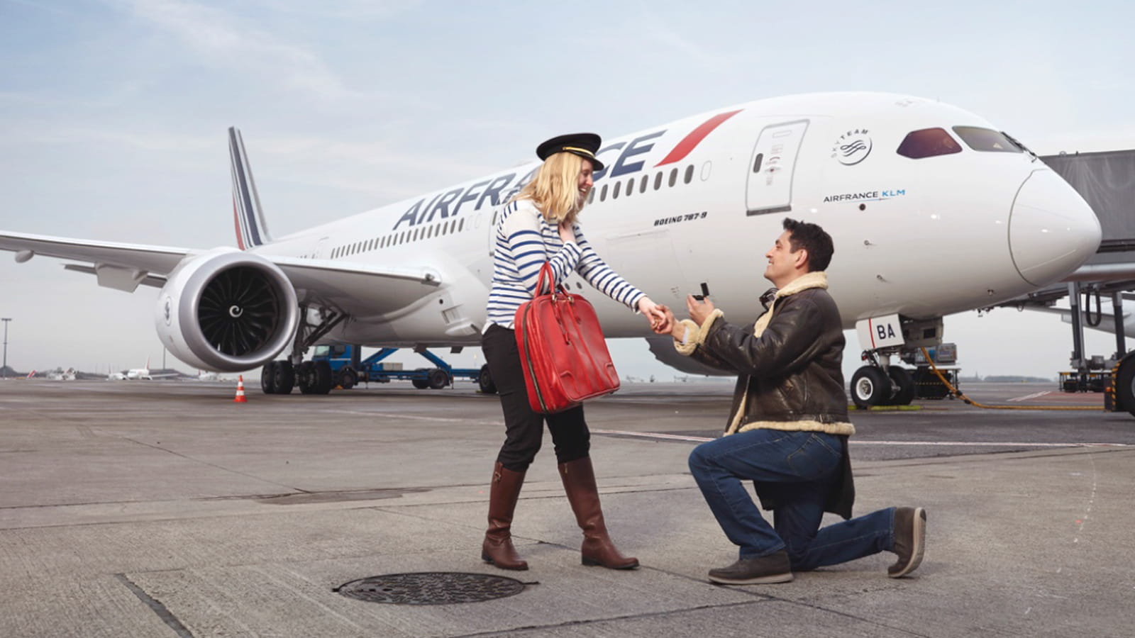 Sur le tarmac de l'aéroport