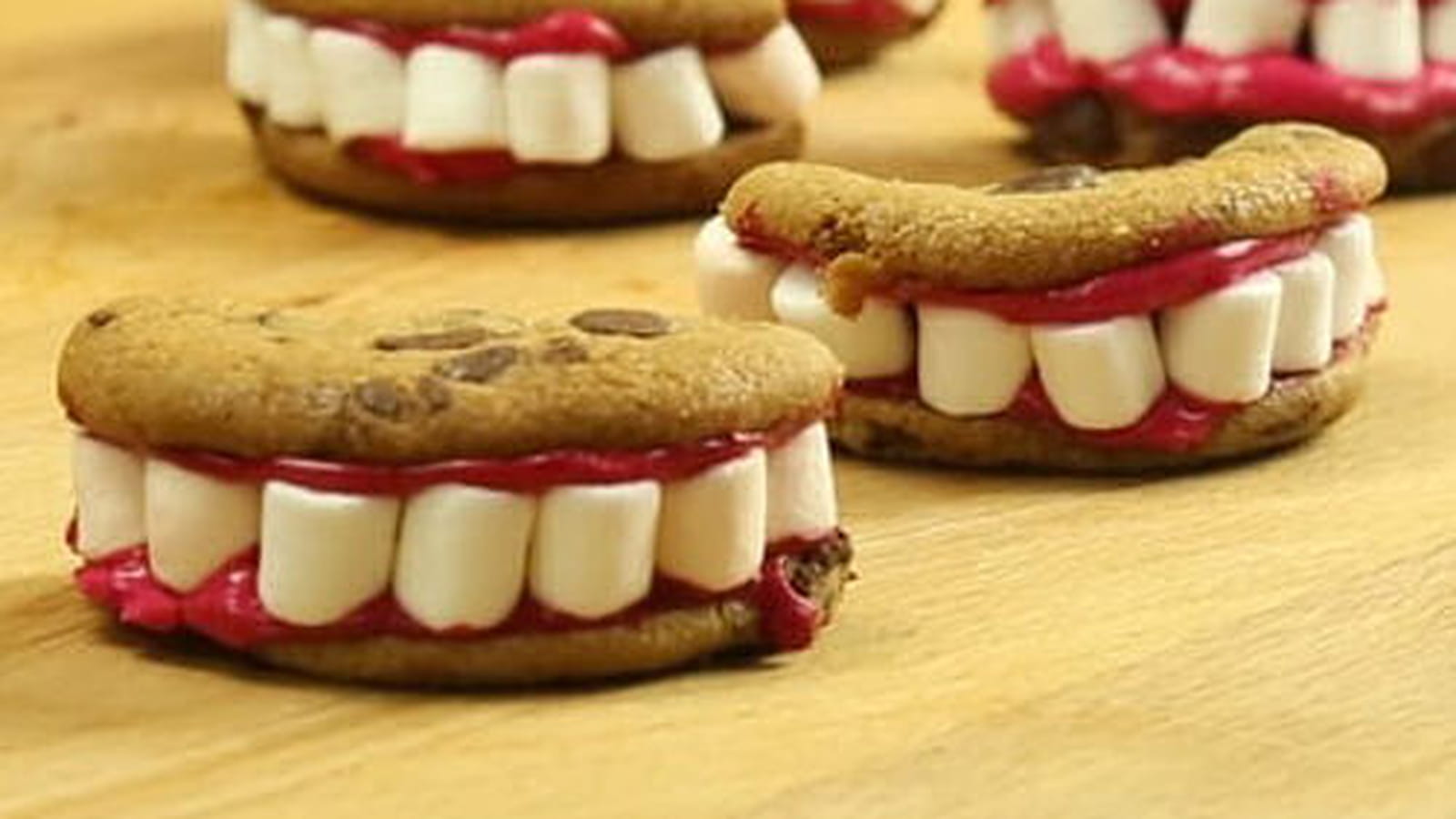 Cookies dentiers d'Halloween