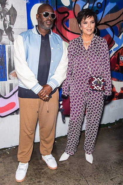 Corey Gamble et Kris Jenner au d&eacute;fil&eacute; Tommy Hilfiger
