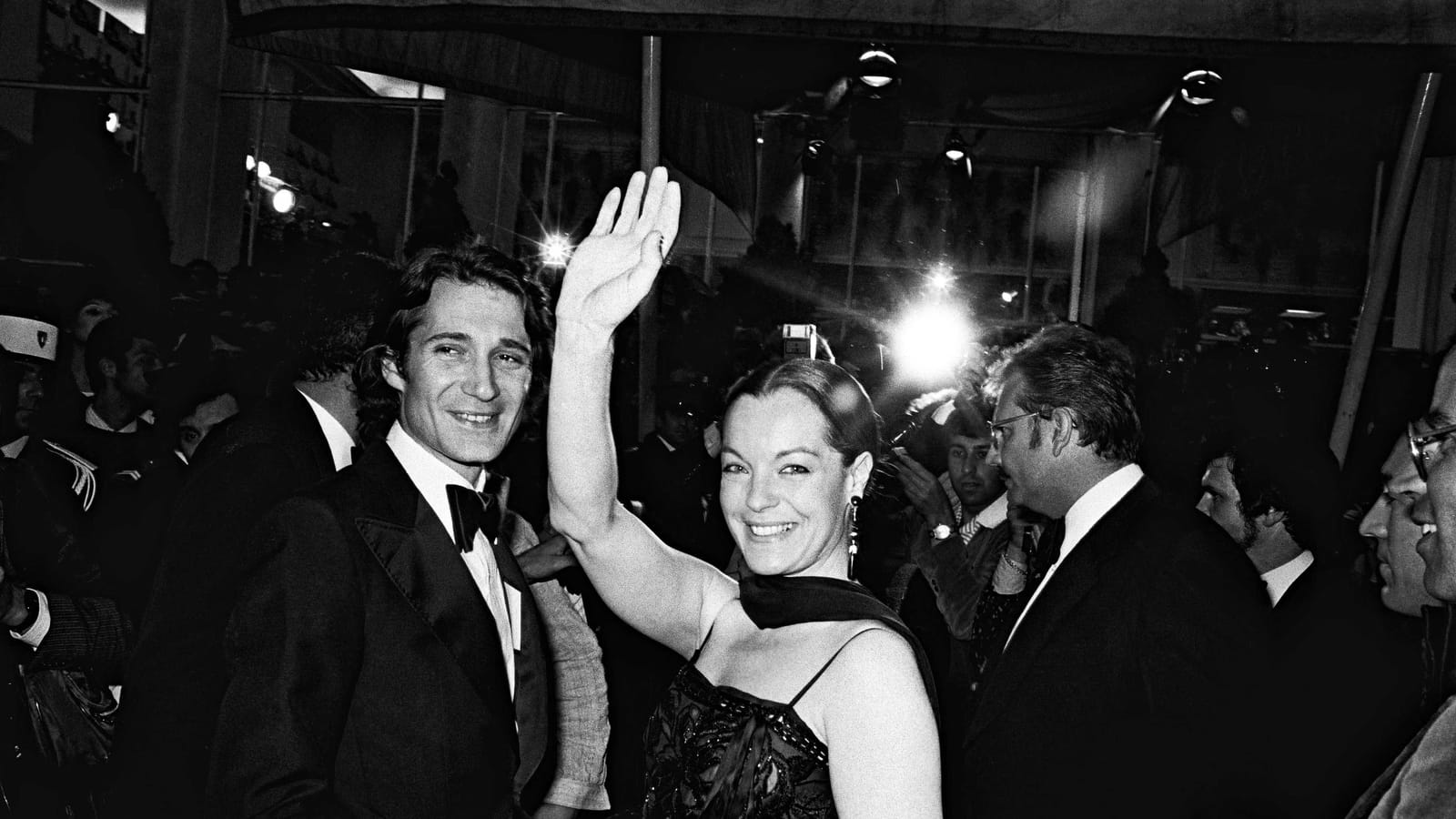 Avec son époux Daniel Biasini, lors du festival de Cannes, en 1978