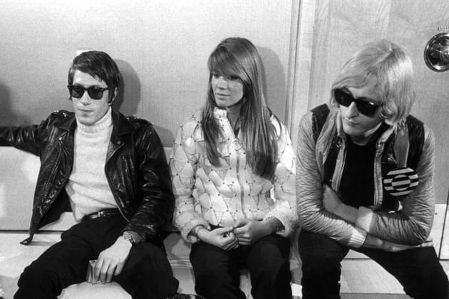 Françoise Hardy aux côtés de Michel Polnareff et Jacques Dutronc