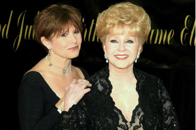 Avec sa fille, Carrie Fisher