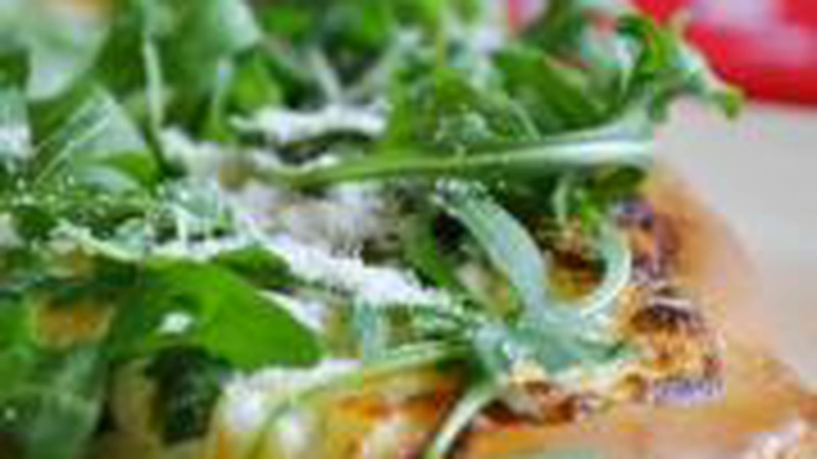 Pizza blanche à la roquette