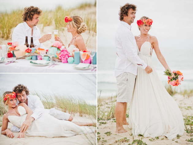 Les mariés, des surfeurs renommés !