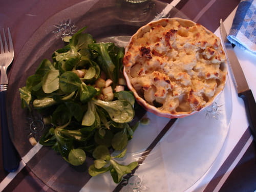 Crumble aux noix de Saint-Jacques et aux poireaux