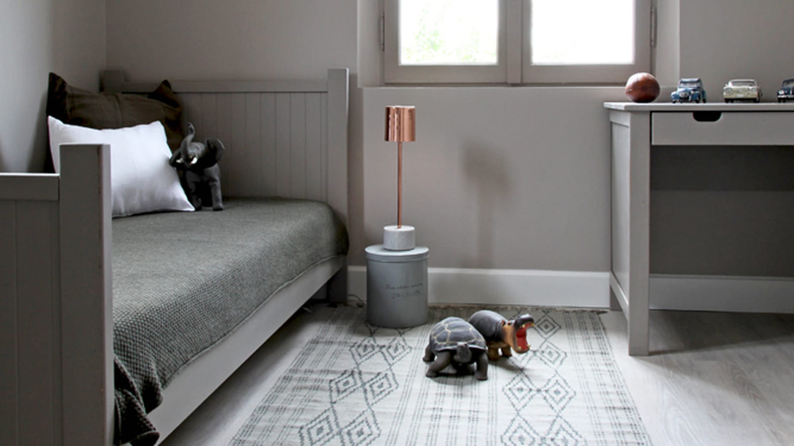 Chambre d'enfant verte