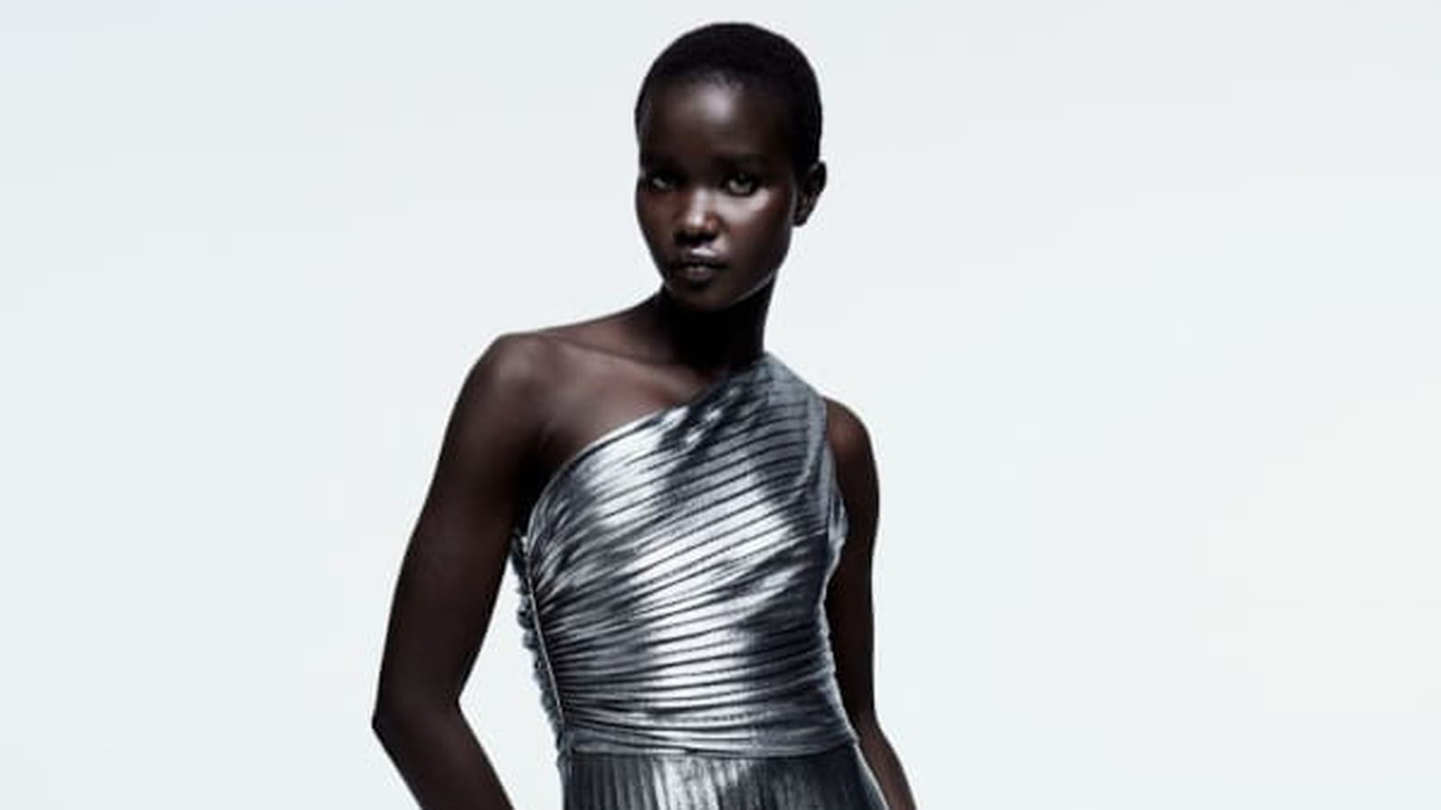Robe avec enduit métallisé H&M 