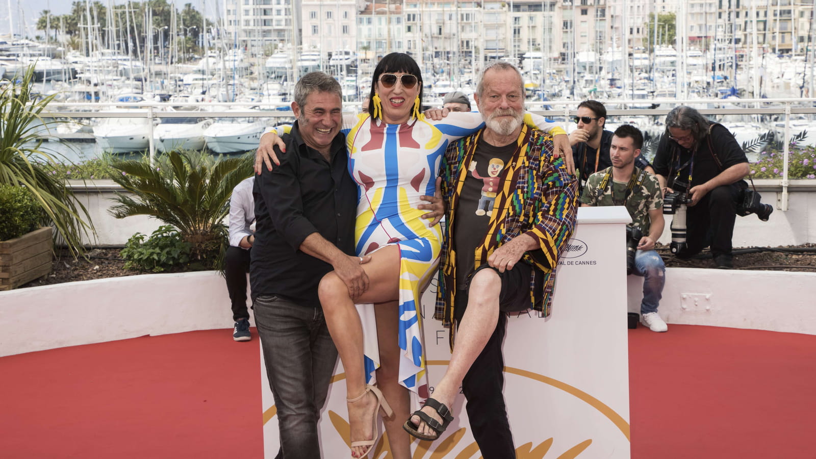 Sergi Lopez, Rossy de Palma et Terry Gilliam