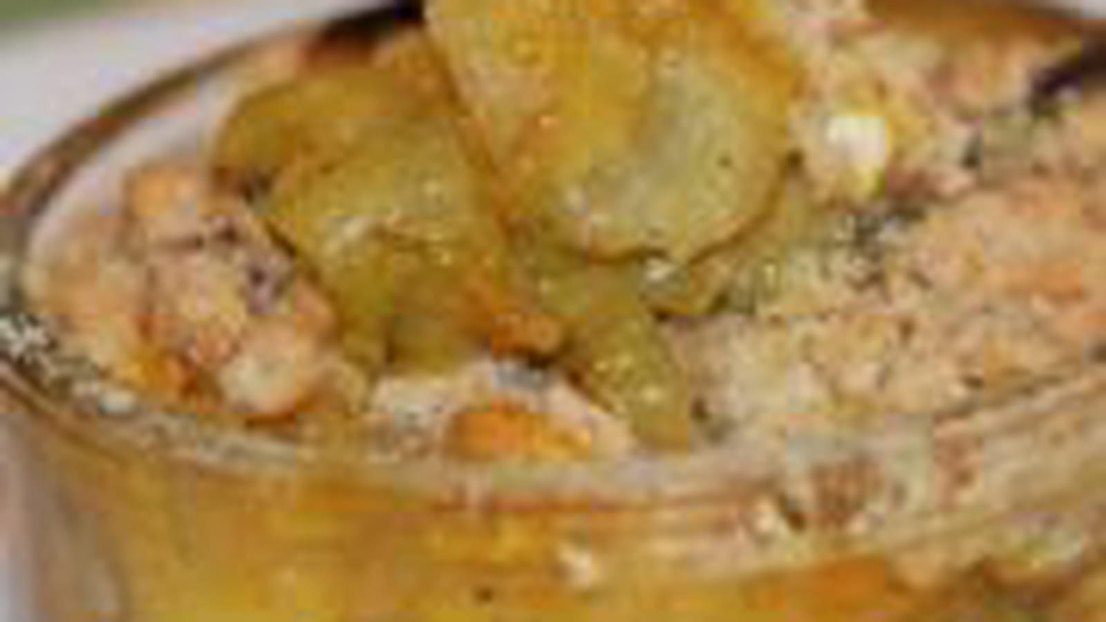 Crumble d'endives, pommes et chèvre au curry
