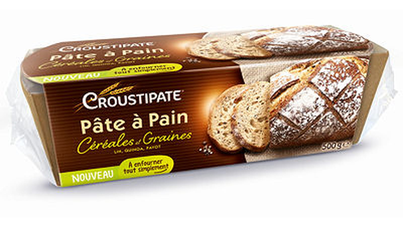 Pâte à pain Céréales et Graines de Croustipate 