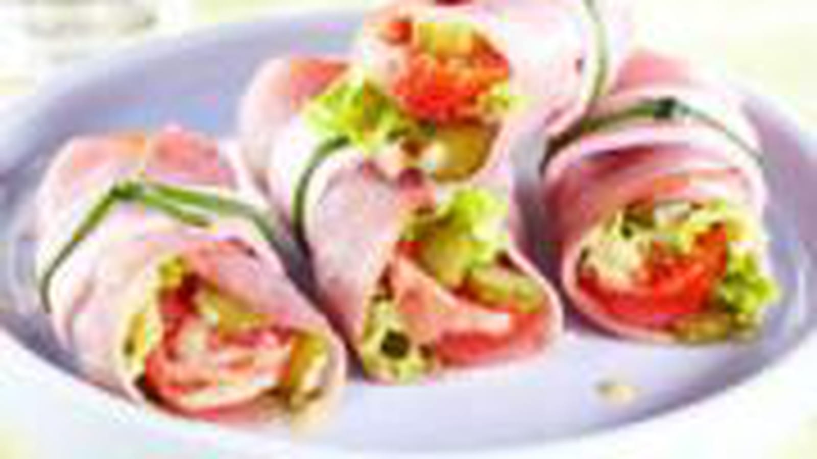 Petits rouleaux de jambon