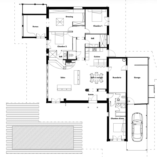 Le plan apr&egrave;s travaux