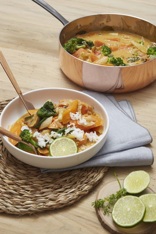 Curry rouge de légumes