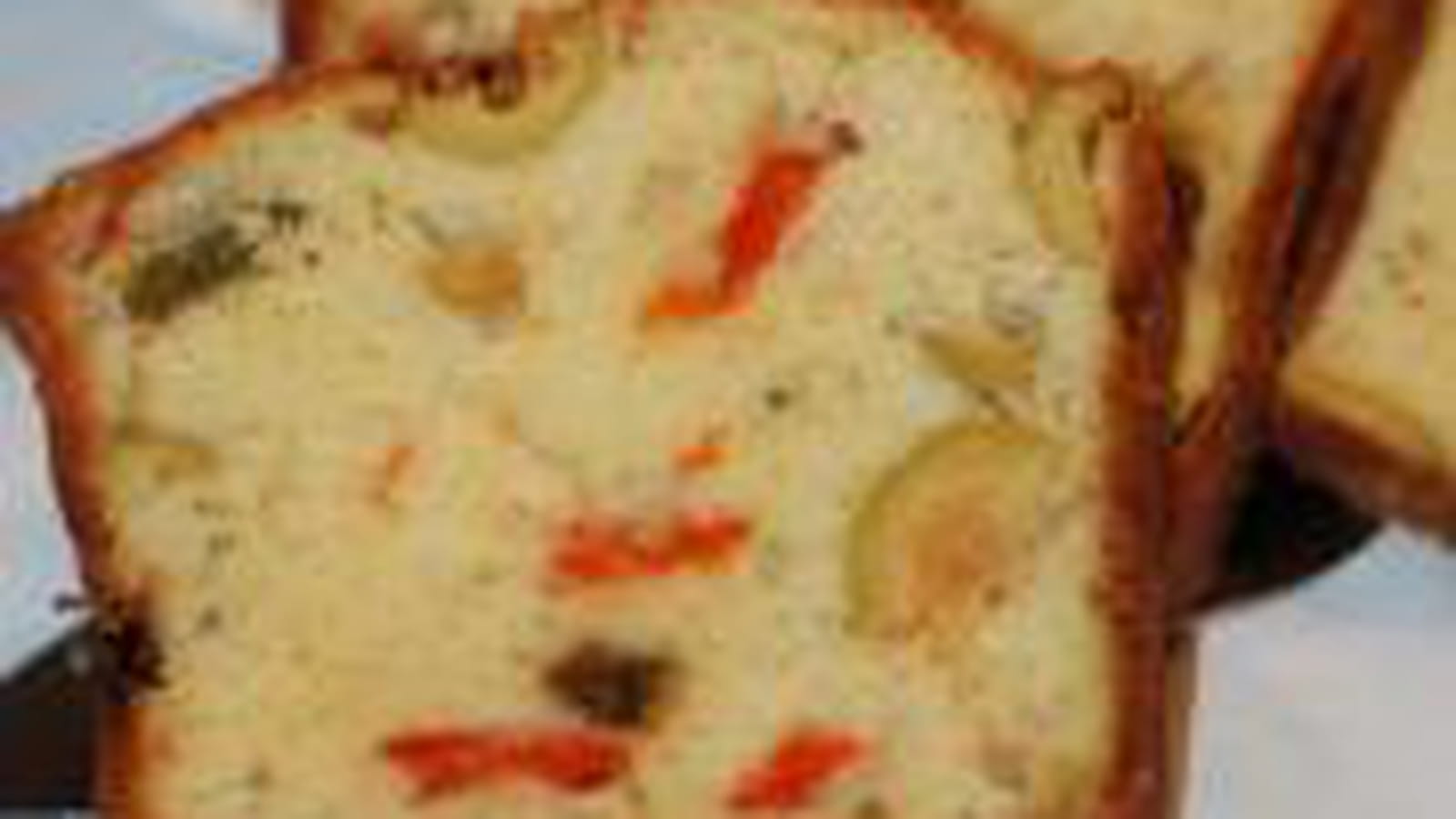 Cake aux poivrons et aux olives