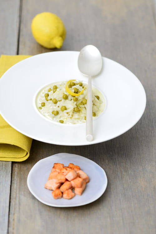 Risotto facile aux petits-pois