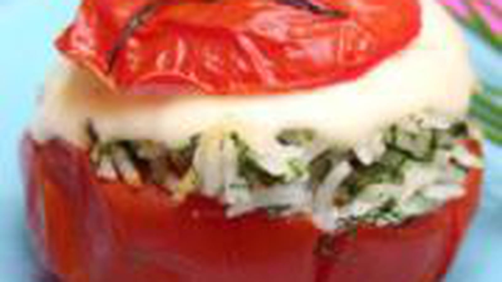 Tomates farcies tièdes à La vache qui rit