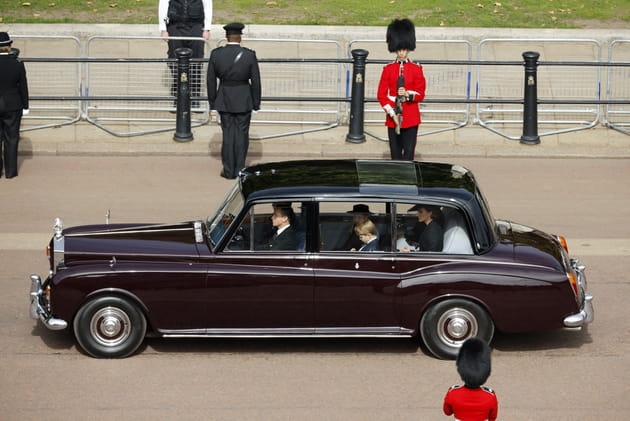Princesse Charlotte et George - Fun&eacute;railles d'Elizabeth II &agrave; l'Abbaye de Westminster