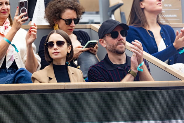 Lily Collins : la star d'Emily in Paris vue avec son mari Charlie McDowell à Roland-Garros