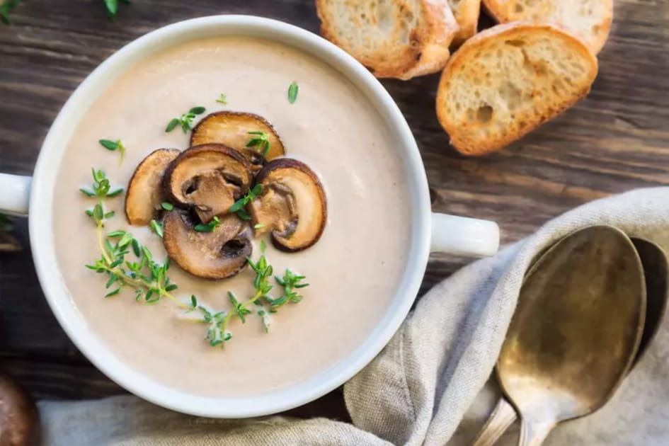Velout&eacute; aux champignons au Thermomix