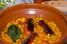 Flageolets au chorizo : Etape 1